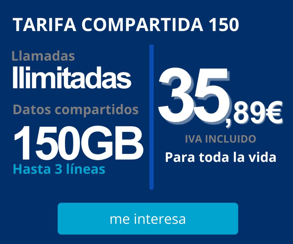 TARIFA 150GB COMPARTIDOS