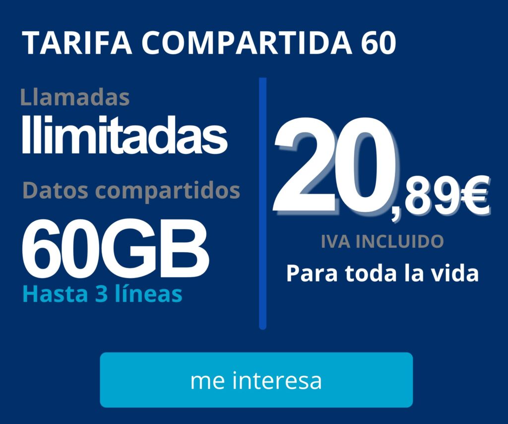 TARIFA 60GB COMPARTIDOS